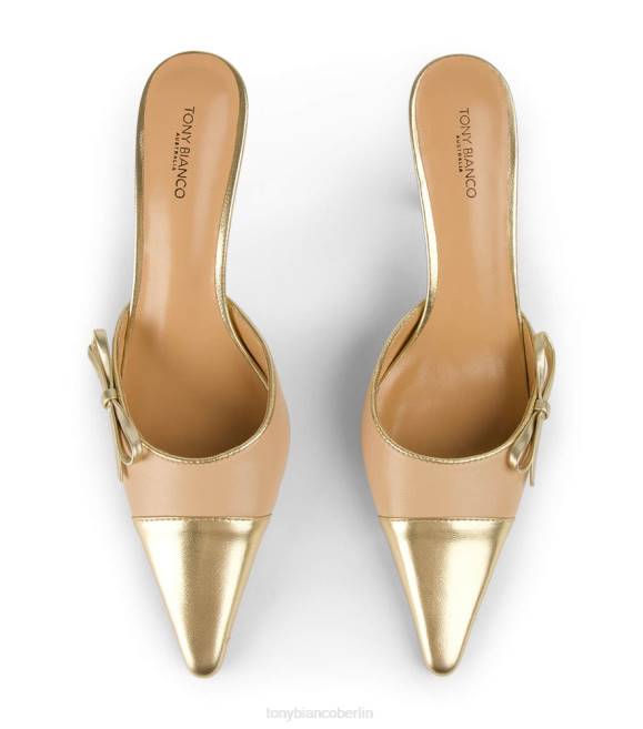 niedrige Absätze| de Tony Bianco Frauen Shirley-Heels Buche/Gold 4624257